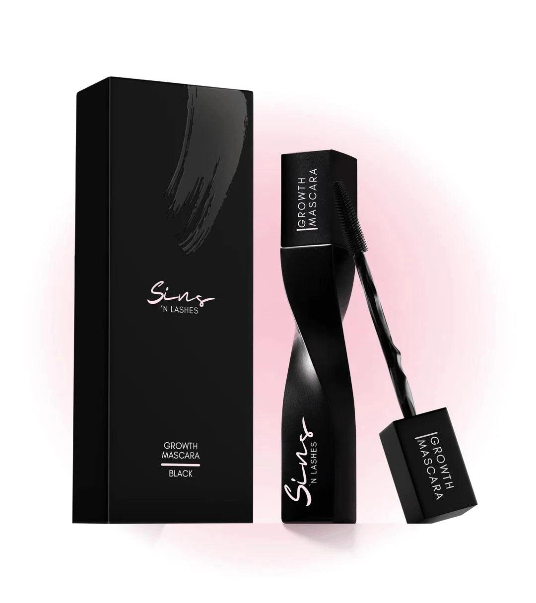 Sins 'N Lashes Vitamin Growth Mascara Black 14 ml – Siyah Bakım Maskarası